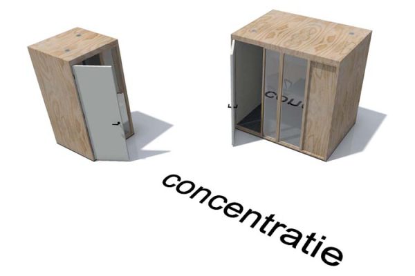 Cowerk_Perspectief kantoormeubilair Concentratie