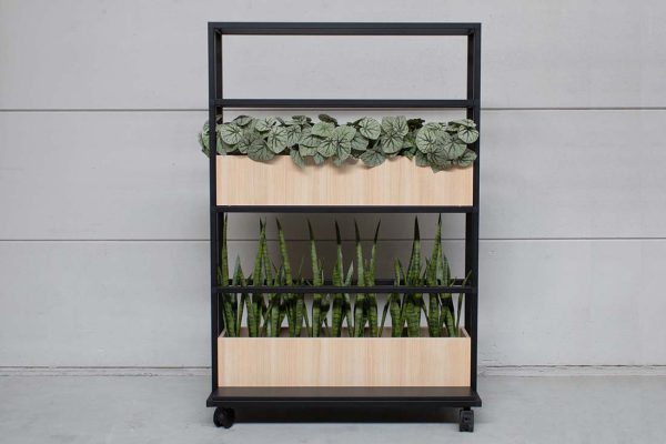 COwerk FreeFence mobile divider met planten hp